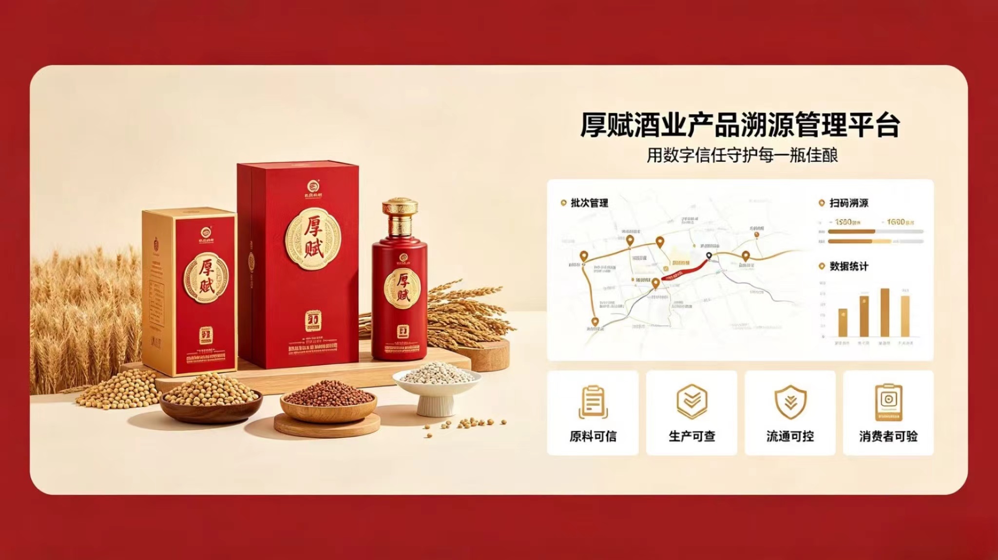 厚赋酒业产品溯源管理平台介绍